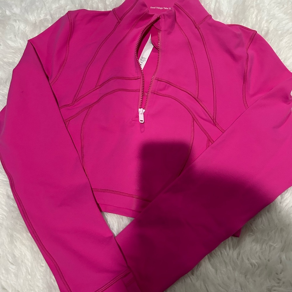 Lululemon Athletica Fuchsia Half-Zip Top
